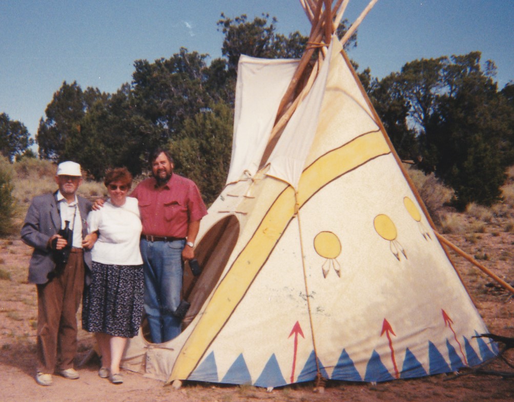 Harry, Pam & David at the Native American Reservation
