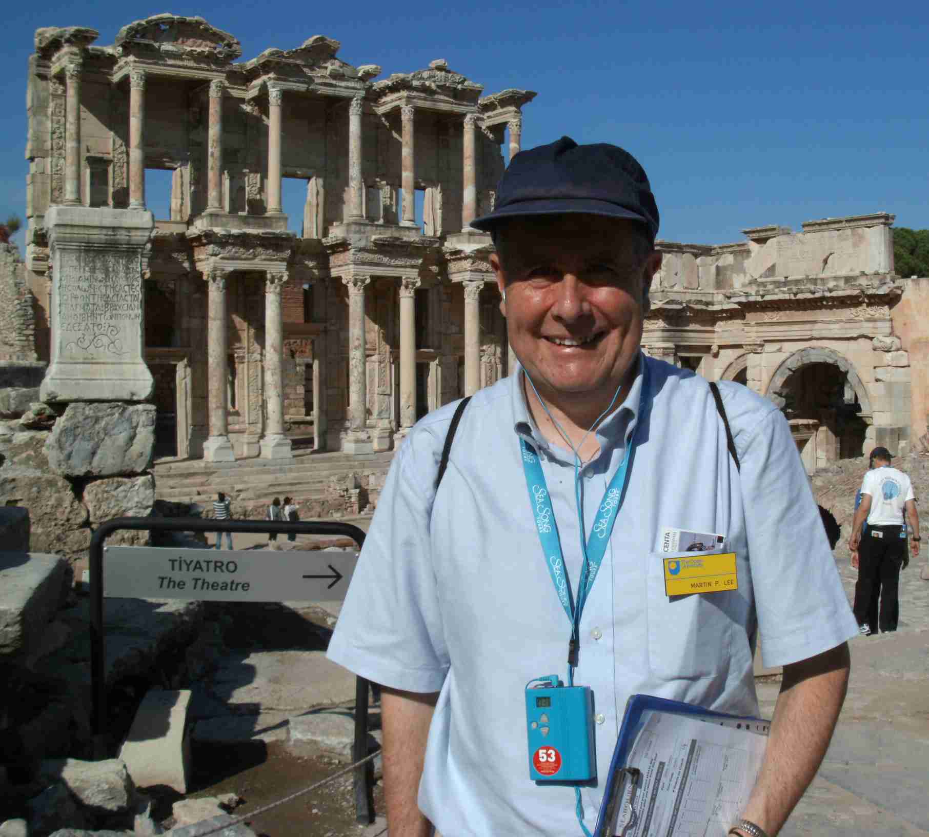 Me in front of the Celsus Library at Ephesus