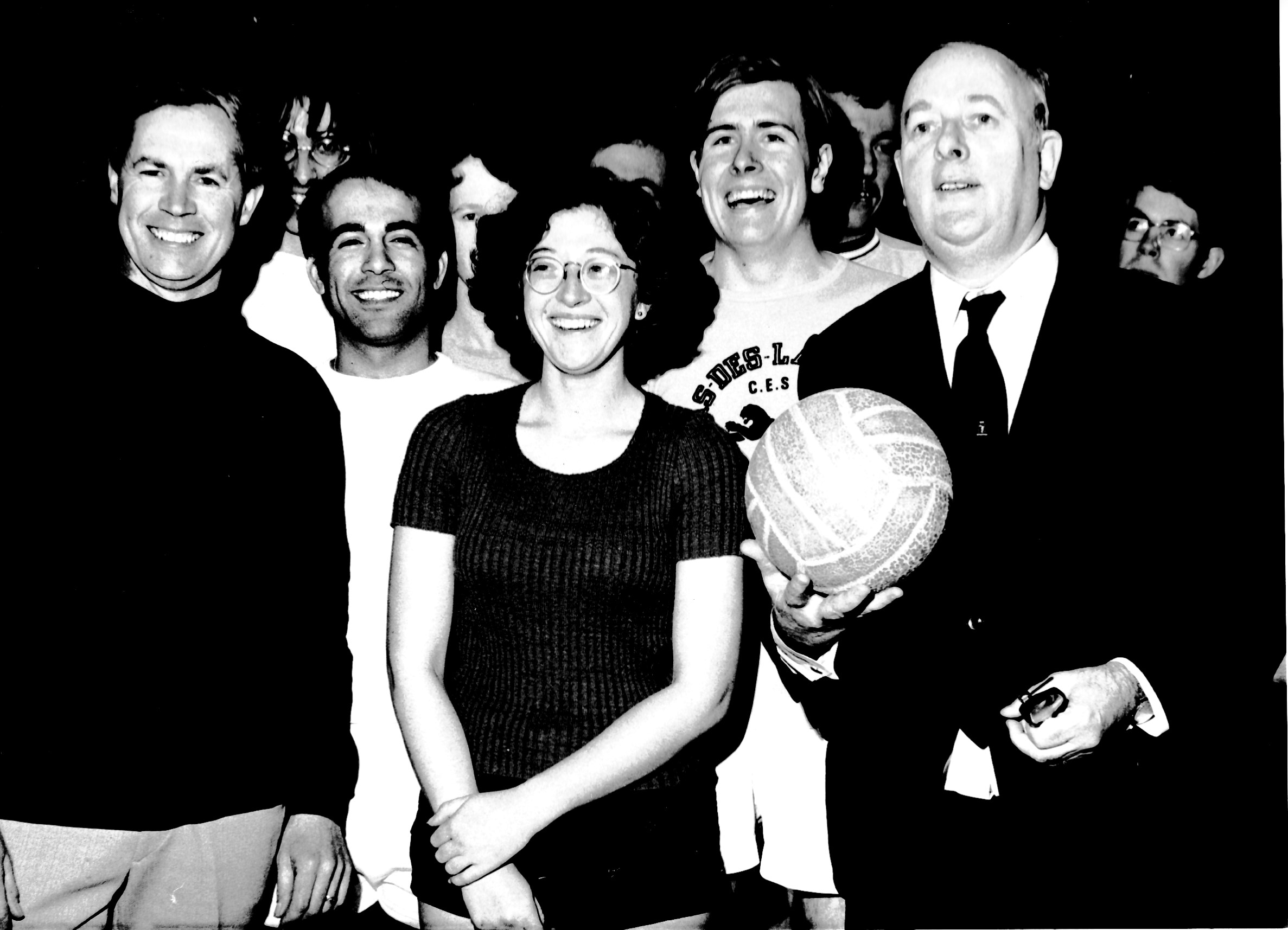 Five Aside Football with Prof Ed Derbyshire, Sue Walters and Denis Howell, Minister for Sport at Keele University!