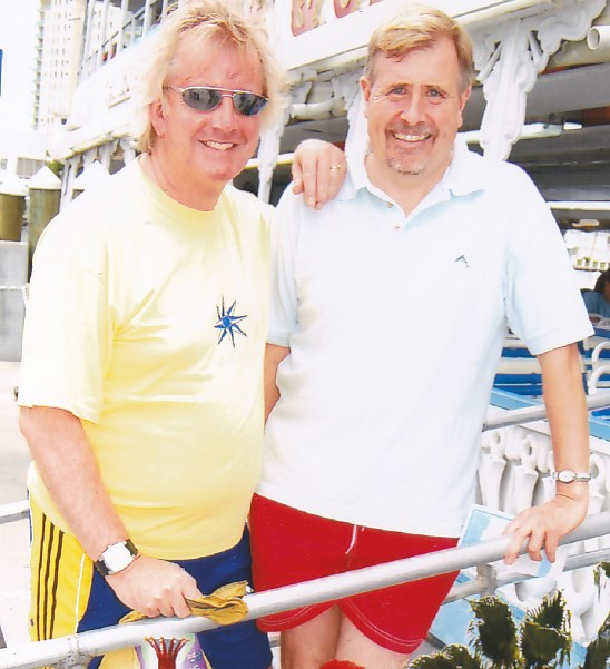 29) Mike Stoddart and me on the Jungle Queen