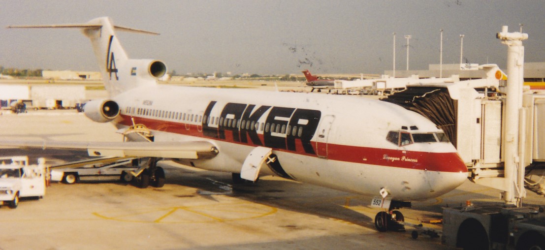 The Laker plane which flew us to Grand Bahama for the day!