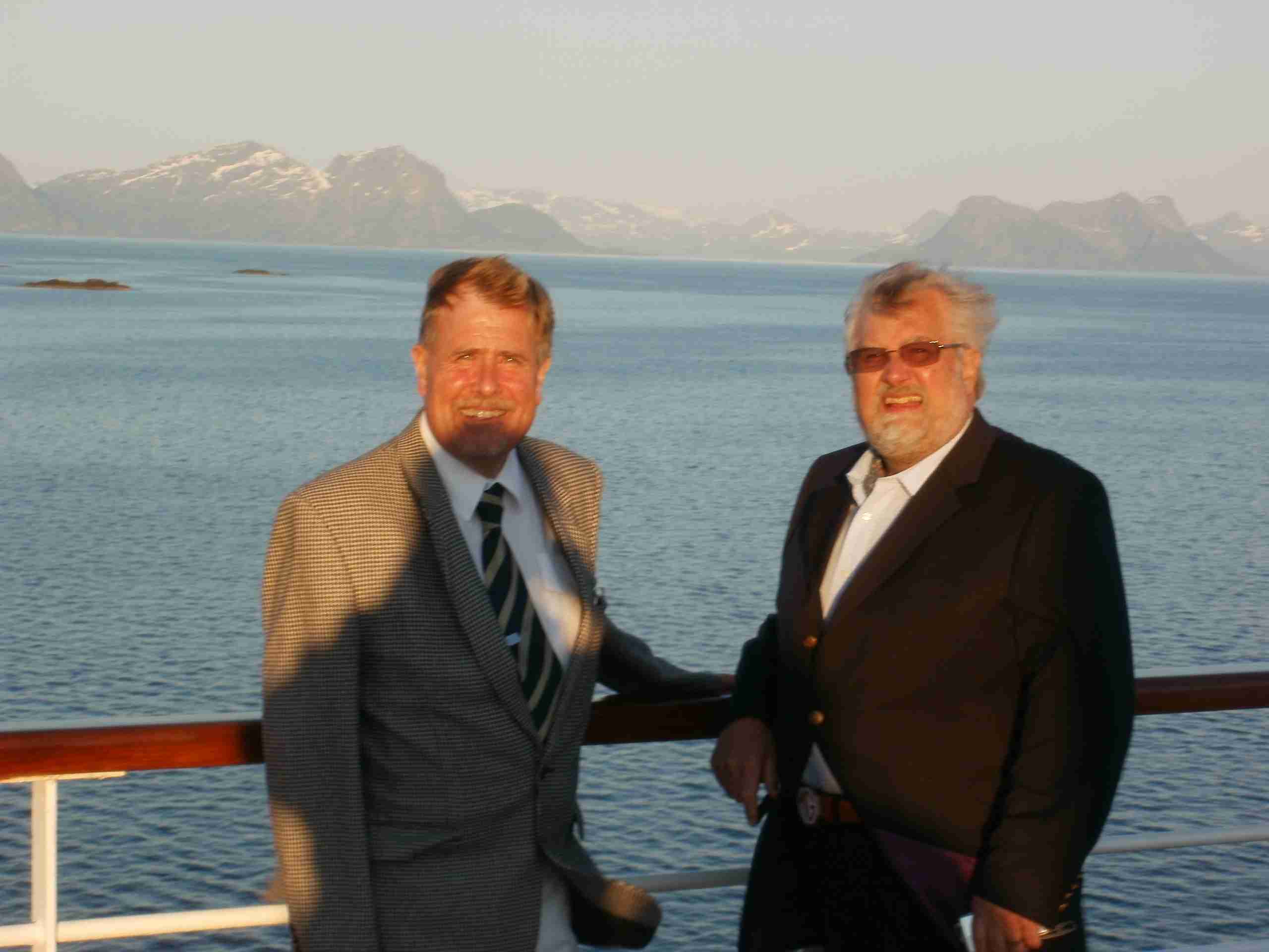 Me and my brother David in the Midnight sun