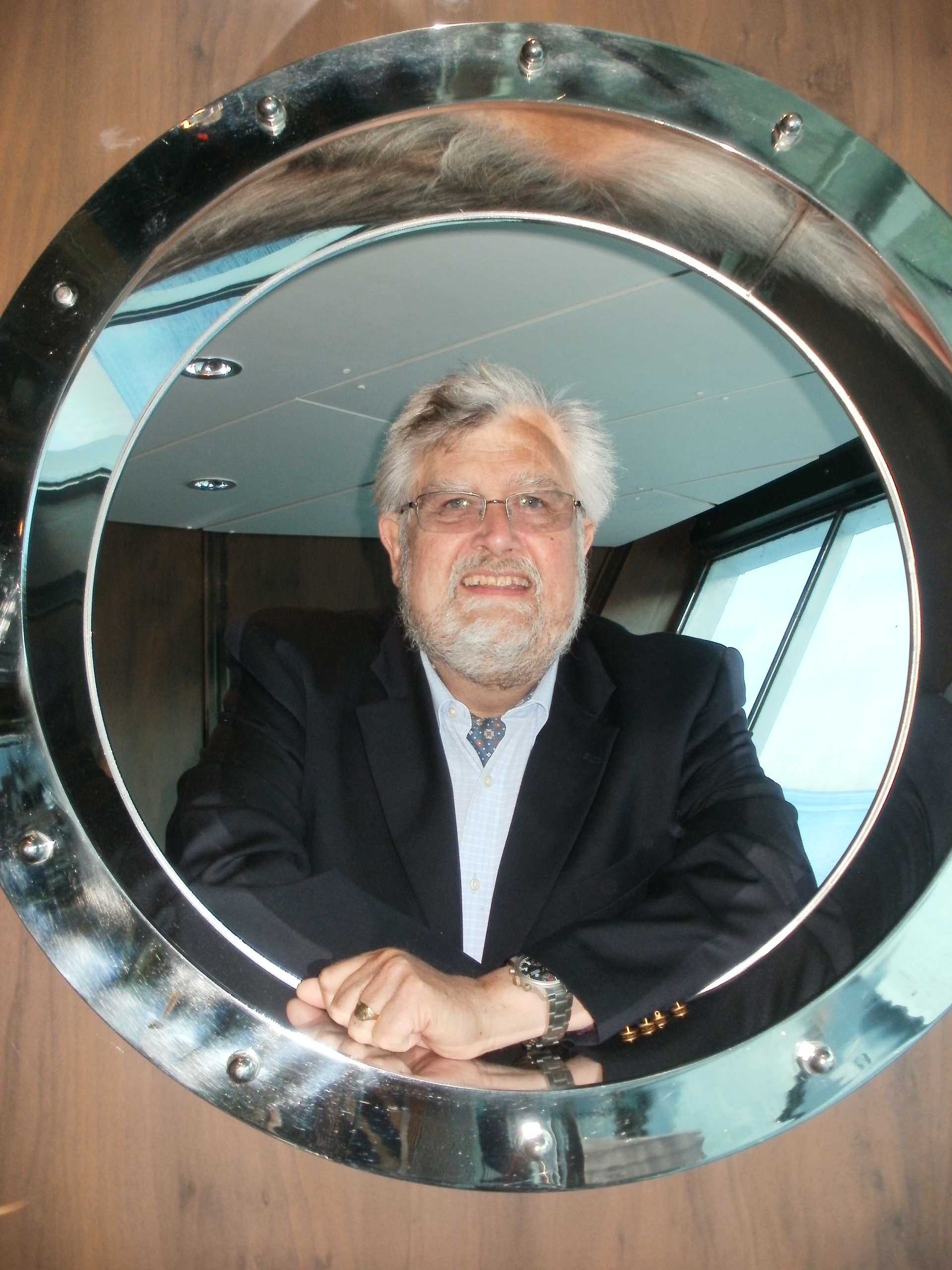 My brother David on board the Balmoral