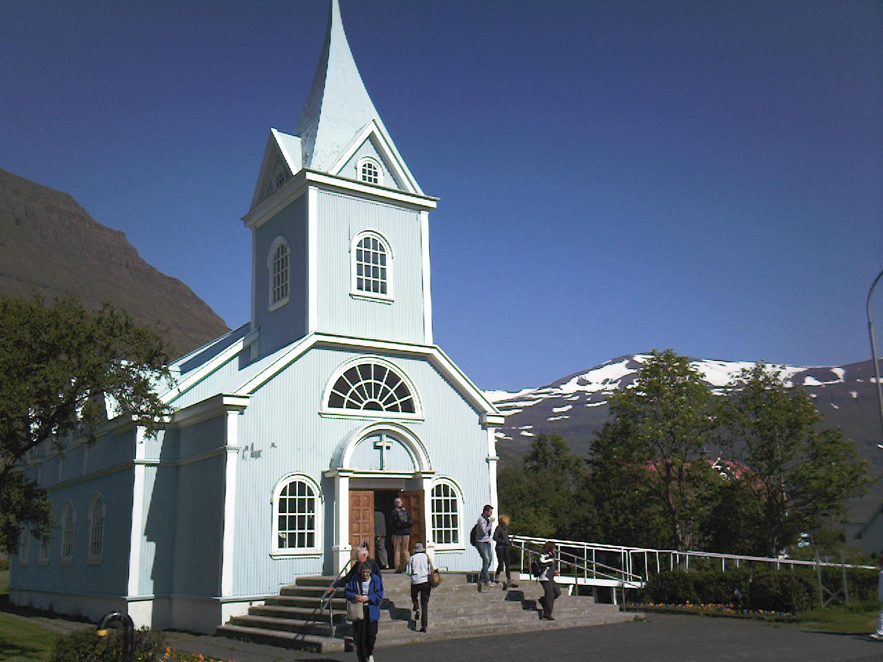The Blue Church, Sey�isfj�r�ur, Iceland