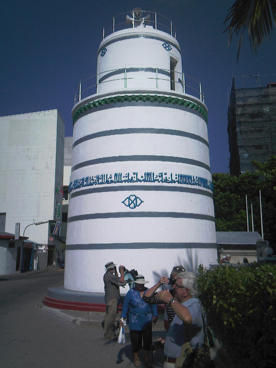 Old minaret in Mal�, capital of the Maldives