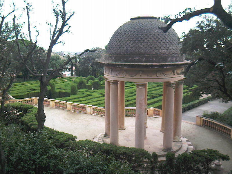 The labyrinth (maze) in Barcelona, Spain
