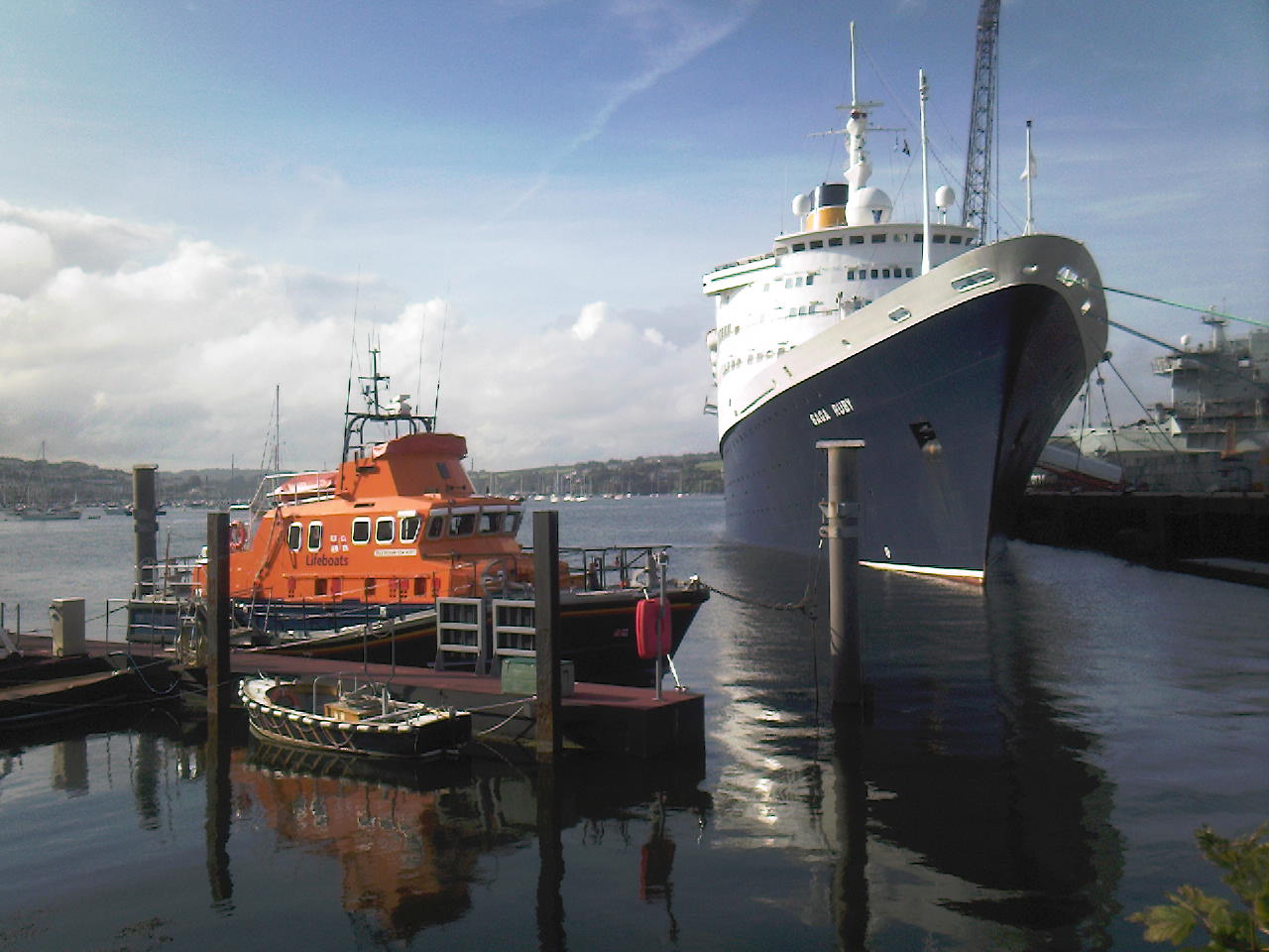 Saga Ruby berthed in Falmouth
