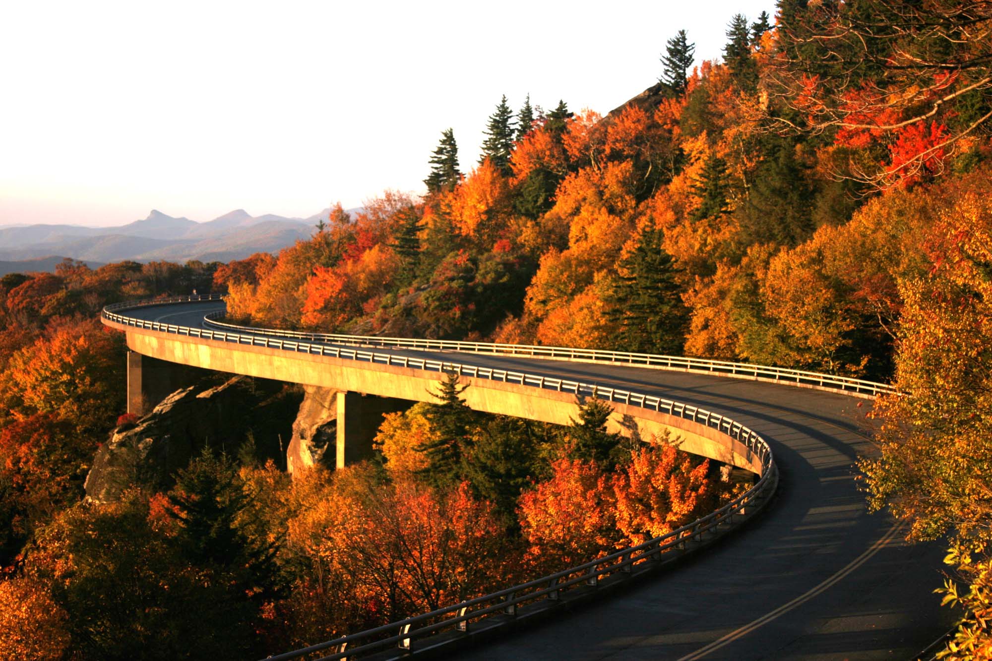 The Blue Ridge Parkway (Va & SC) which I drove along