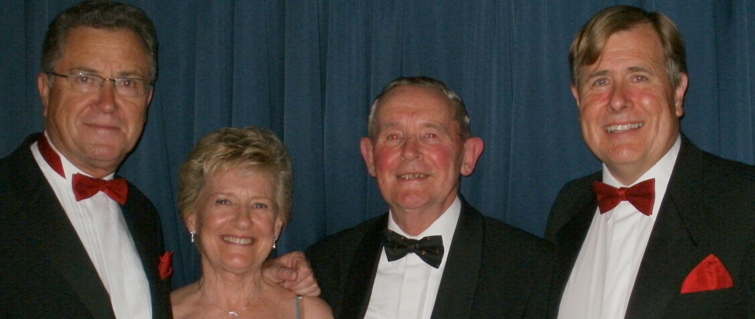 Chris, Olive, Ron and me