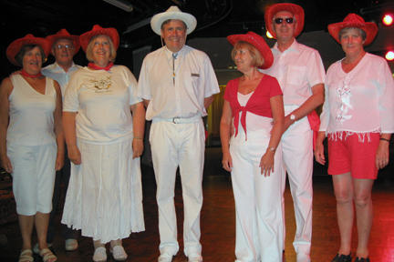 Doc. Martin's line dancers