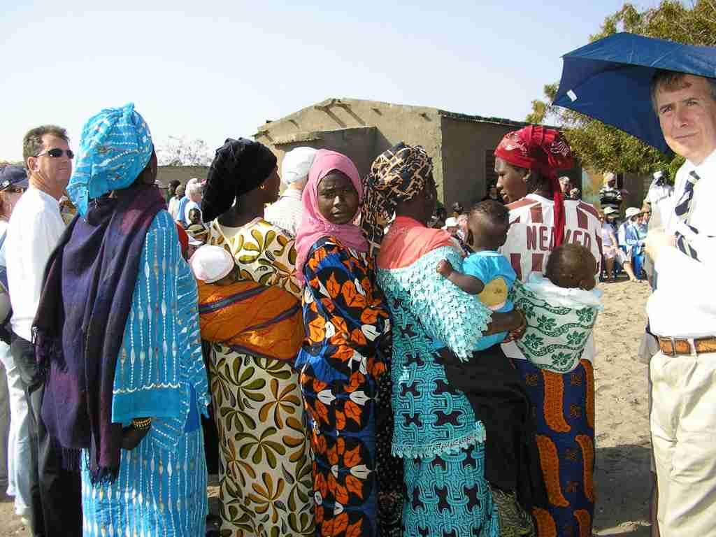 Me with the natives in Senegal