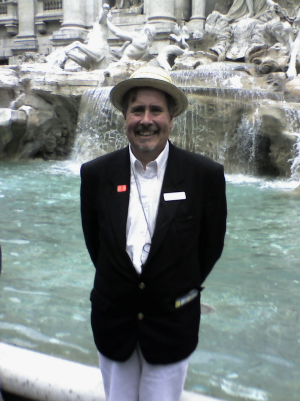 At the Trevi fountain in Rome